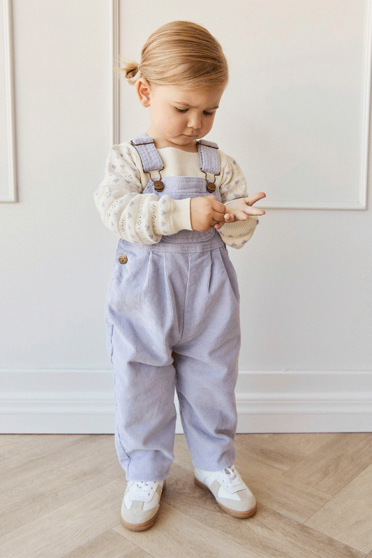 Blair Cord Overall - Lilac Dust
