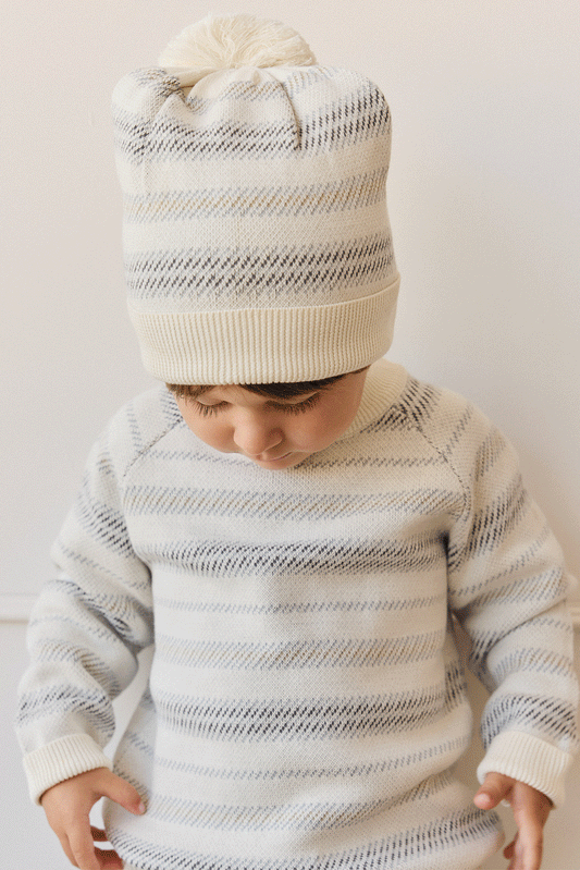 Cedric Knitted Jumper - Cedric Stripe Coast