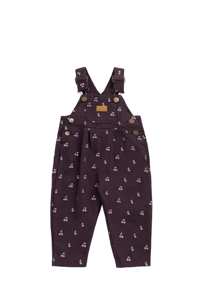 Blair Overall - Cherry Love Plum Embroidery