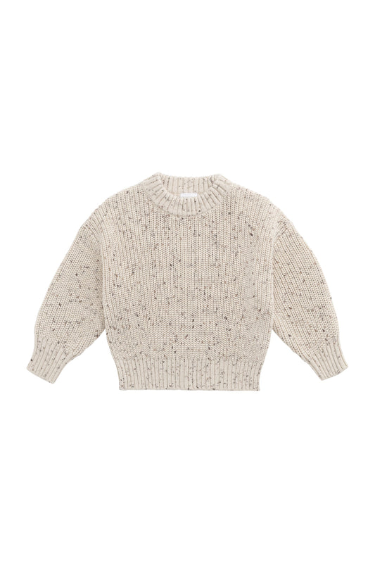 Johan Knit Jumper - Buff Fleck