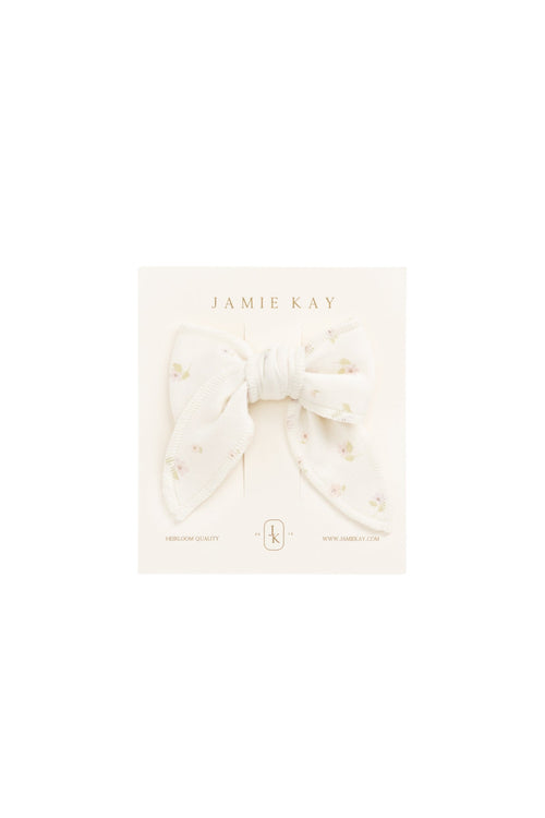 Organic Cotton Bow - Briella Whisper
