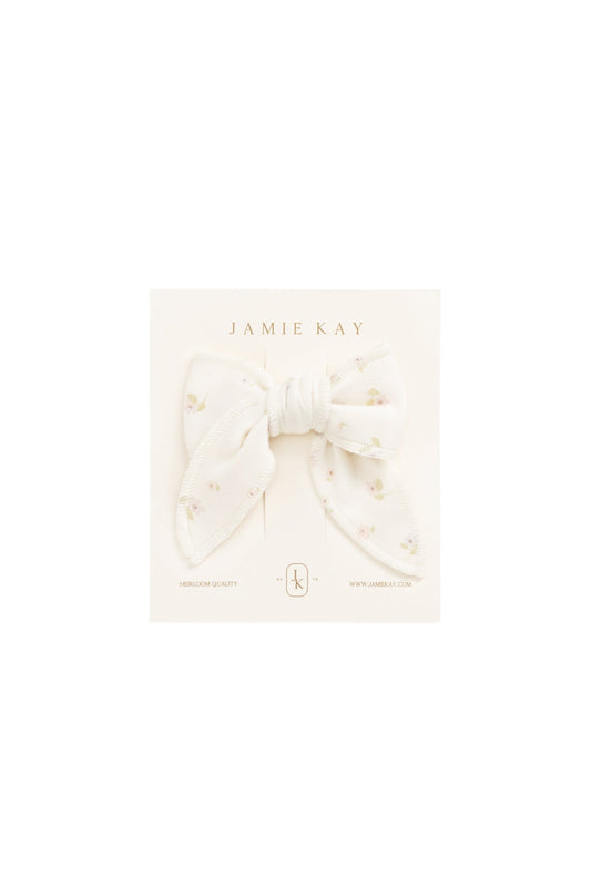 Organic Cotton Bow - Briella Whisper