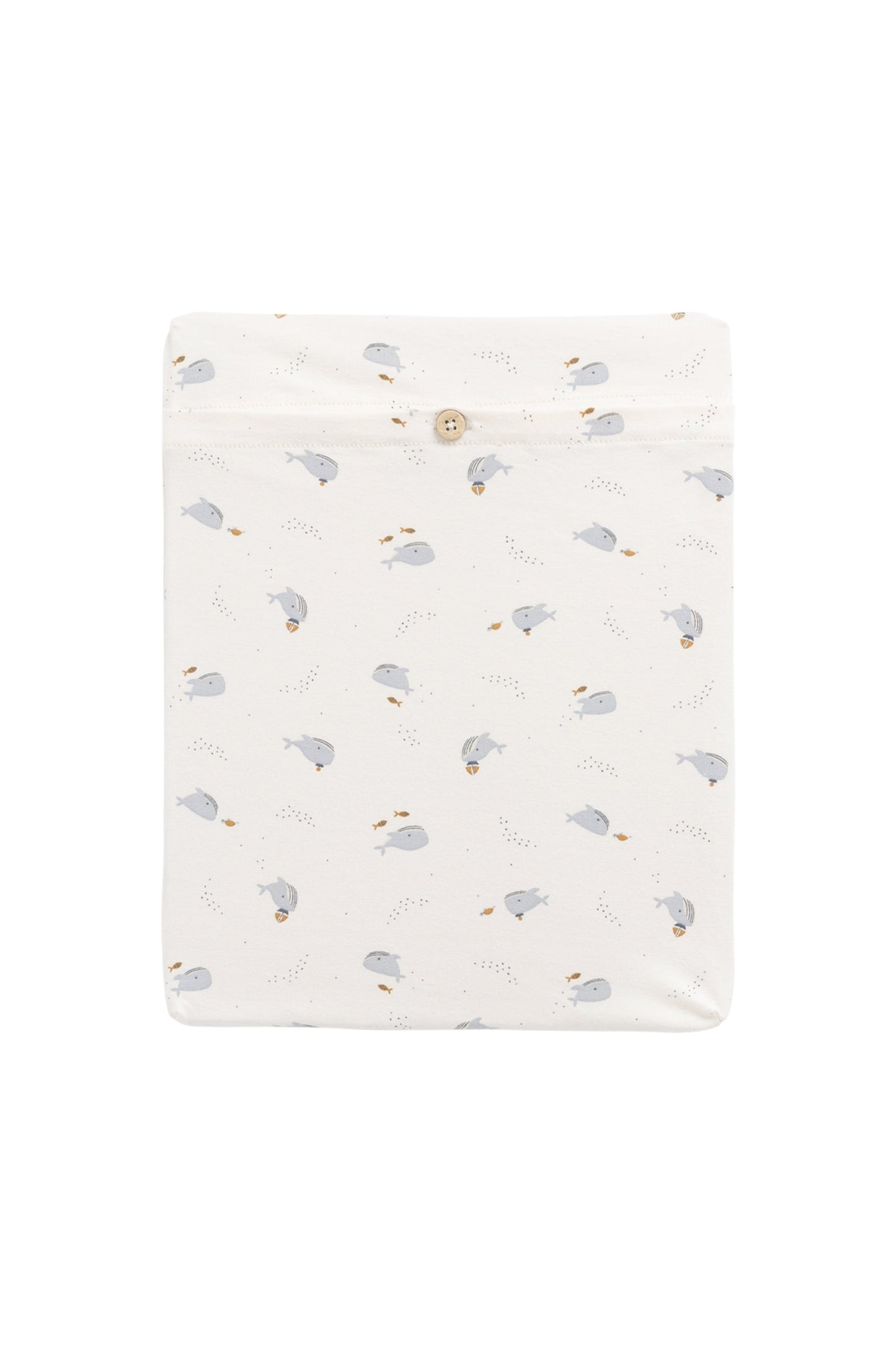 Organic Cotton Cot Sheet - Whales