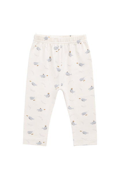 Organic Cotton Everyday Legging - Whales