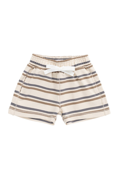 Organic Cotton Jalen Short - Raynor Stripe North Sea