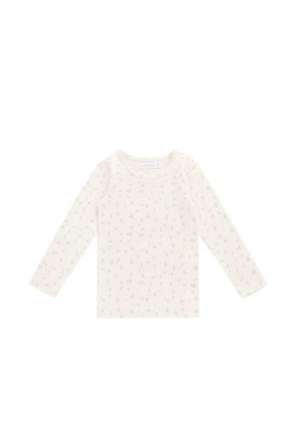 Organic Cotton Long Sleeve Top - Briella Whisper