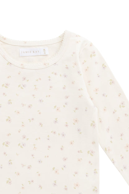 Organic Cotton Long Sleeve Top - Briella Whisper