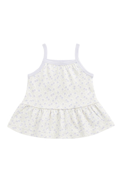 Organic Cotton Meadow Singlet - Emmy Lilac
