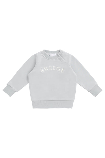 Organic Cotton Mimi Sweatshirt - Dawn Blue Sweetie