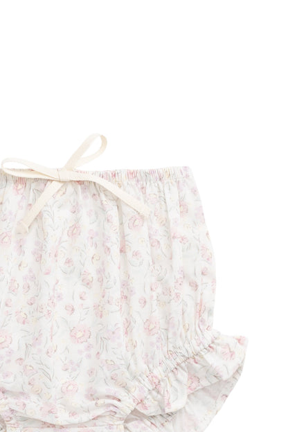 Organic Cotton Voile Frill Bloomer - Grace Floral