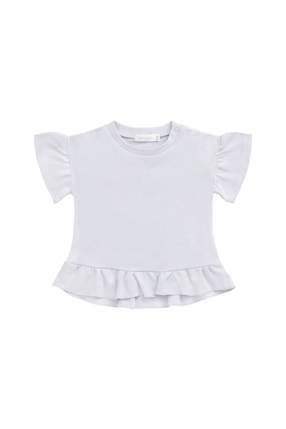 Pima Cotton Courtney Ruffle Top - Tulle