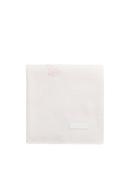 Cassie Jacquard Blanket - Egret