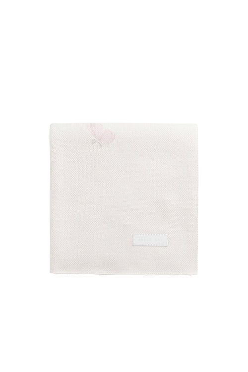 Cassie Jacquard Blanket - Egret