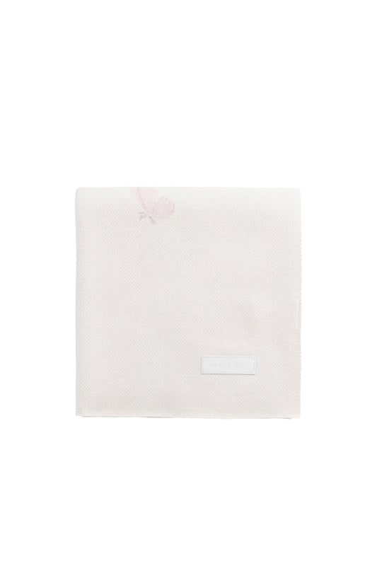 Cassie Jacquard Blanket - Egret