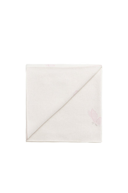 Cassie Jacquard Blanket - Egret