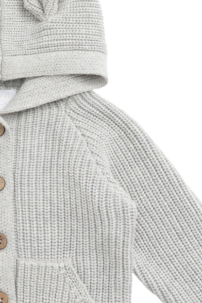 OG Bear Knit - Light Grey Marle