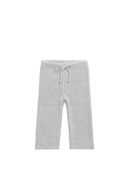 OG Morgan Knit Pant - Light Grey Marle
