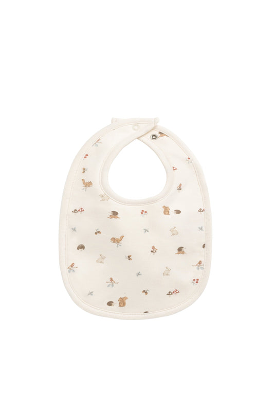 Organic Cotton Bib - Forest Gathering