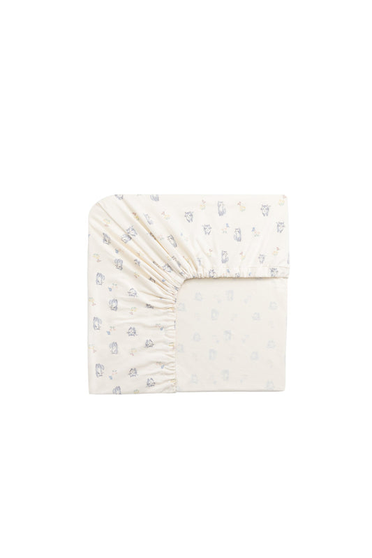 Organic Cotton Cot Sheet - Charlies Butterflies