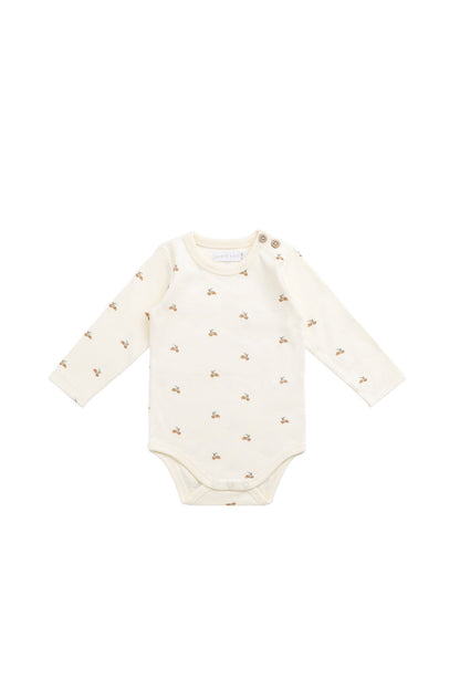 Organic Cotton Fernley Bodysuit - Forest Night Acorns