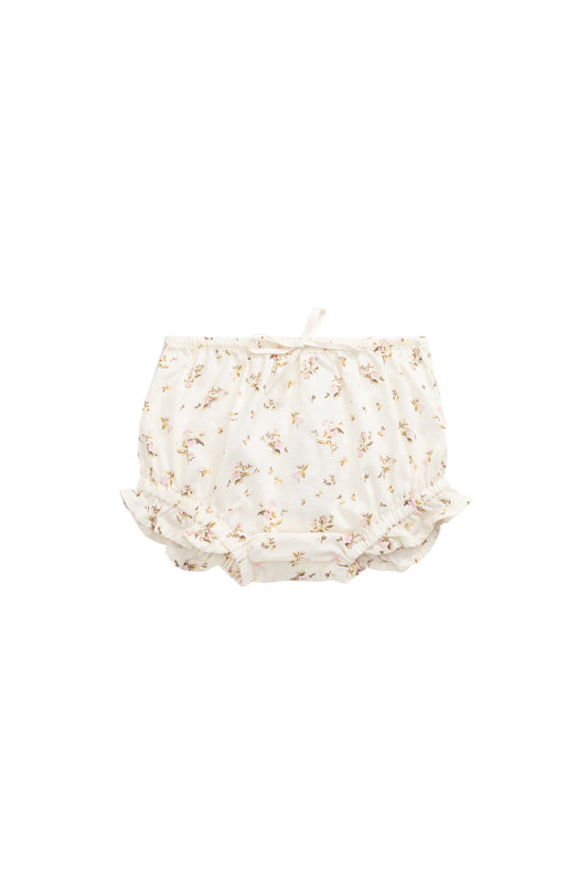 Organic Cotton Frill Bloomer - Bianca Antique