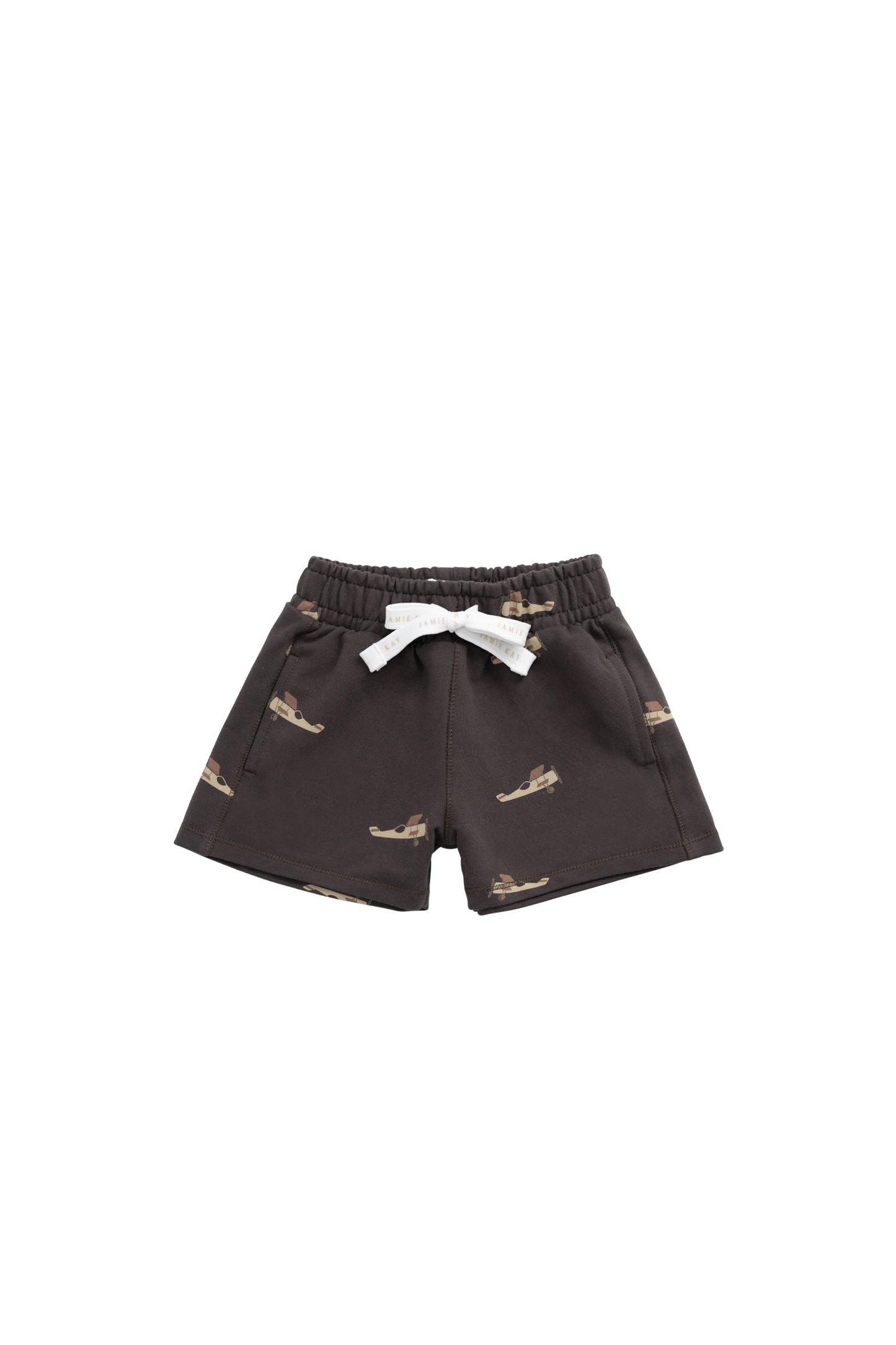 Organic Cotton Jalen Short - Pilot Planes Bistre