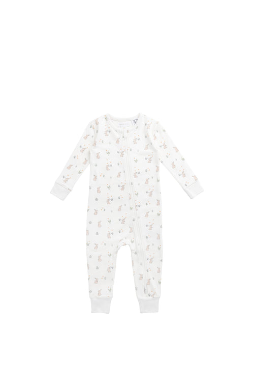 Organic Cotton Jude Onepiece - Lapin Jardin Crisp