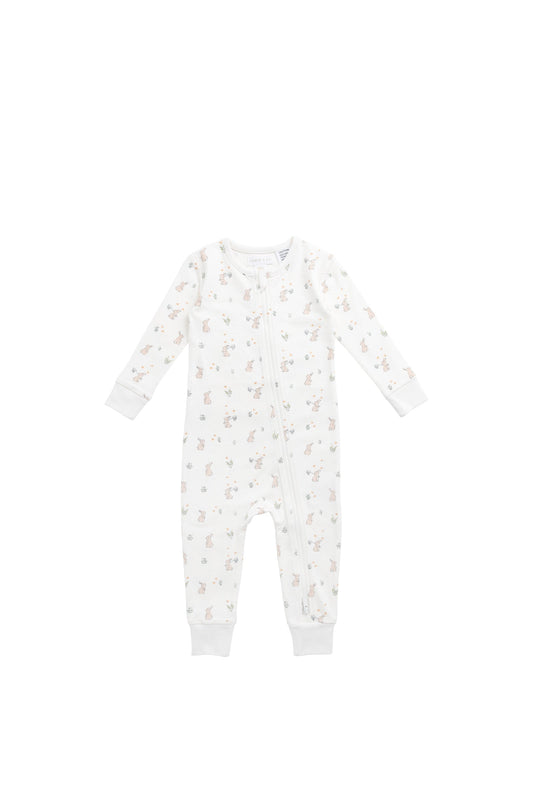 Organic Cotton Jude Onepiece - Lapin Jardin Crisp