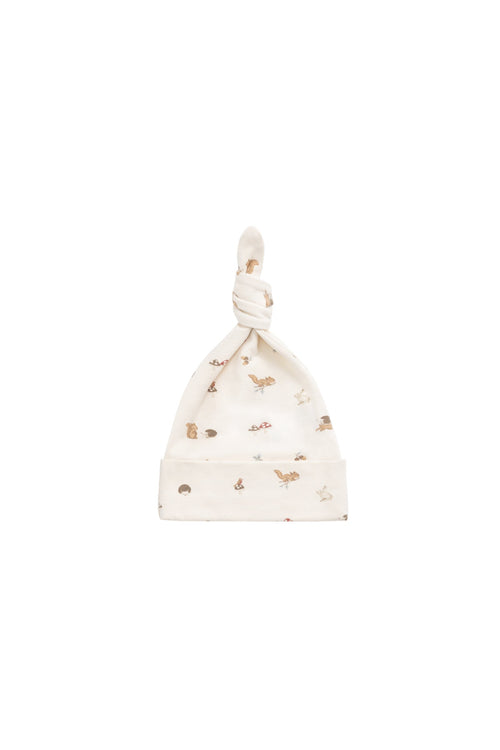 Organic Cotton Knot Beanie - Forest Gathering
