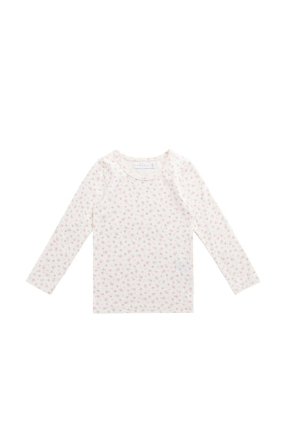 Organic Cotton Long Sleeve Top - Victoria Blush
