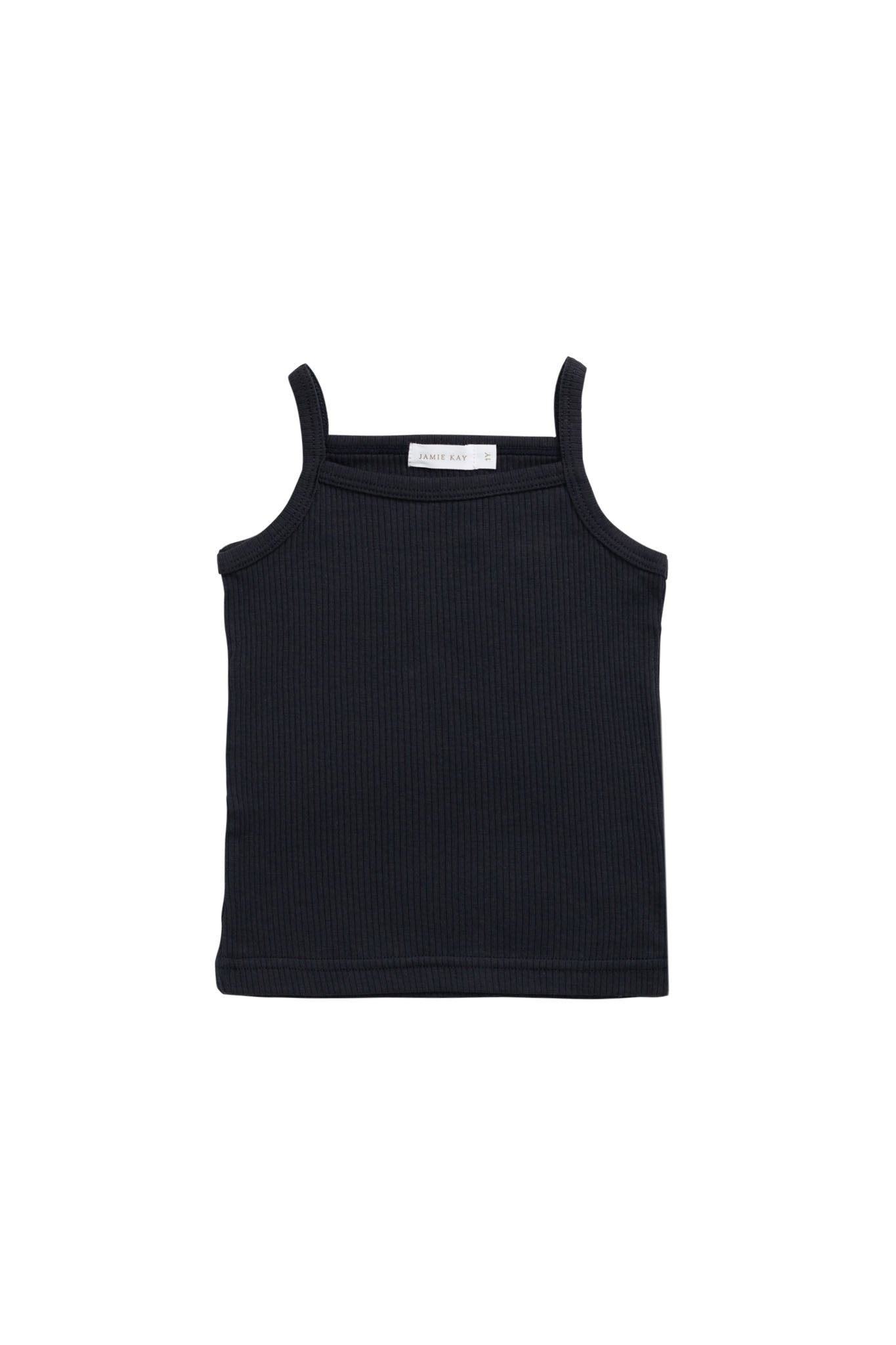 Organic Cotton Modal Marina Singlet - Ebony