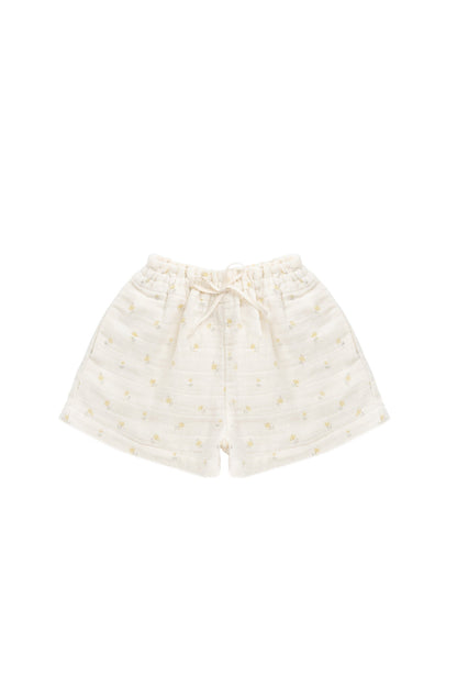 Organic Cotton Muslin Emelia Short - Vintage Ditsy
