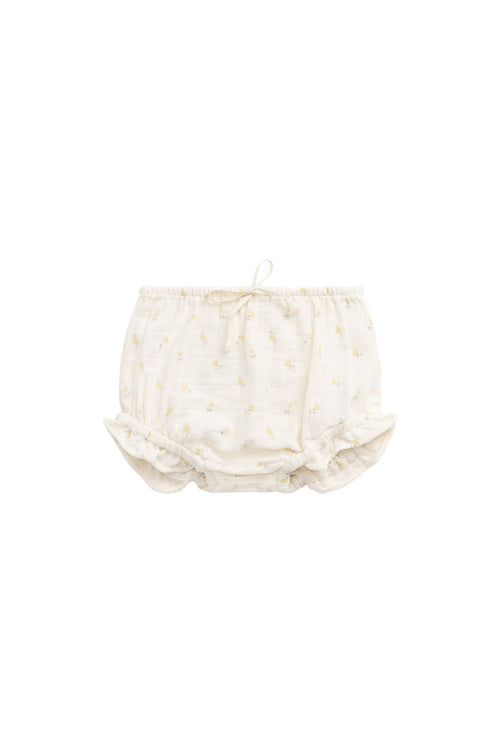 Organic Cotton Muslin Frill Bloomer - Vintage Ditsy