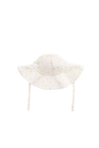 Organic Cotton Muslin Noelle Hat - Vintage Ditsy
