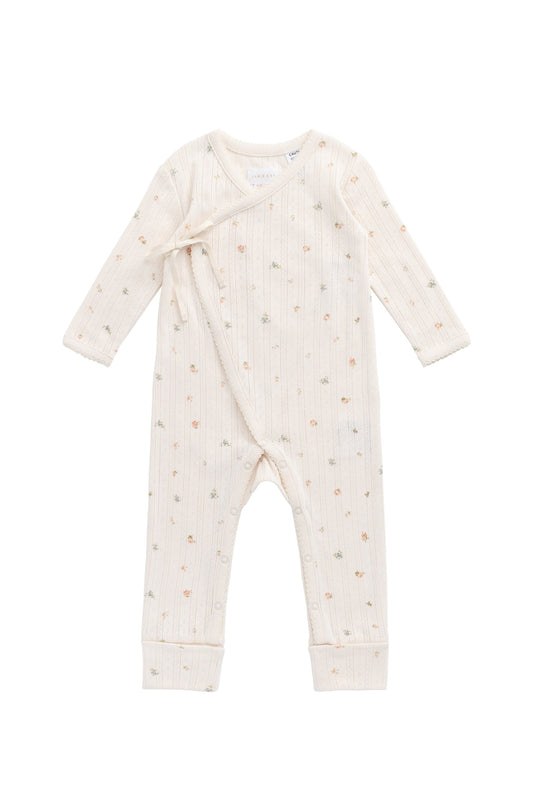 Organic Cotton Pointelle Estelle Onepiece - Sweet Magnolia Simple