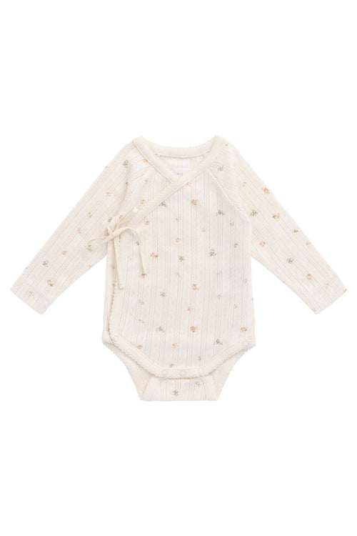 Organic Cotton Pointelle Marina Bodysuit - Sweet Magnolia Simple