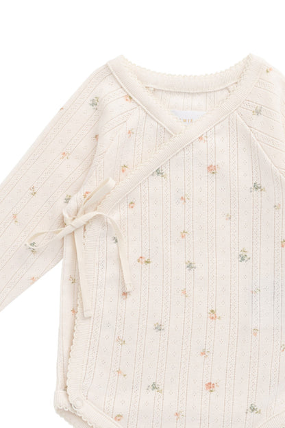 Organic Cotton Pointelle Marina Bodysuit - Sweet Magnolia Simple