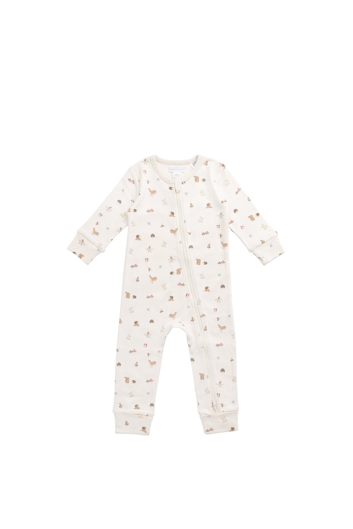 Organic Cotton Reese Zip Onepiece - Forest Gathering