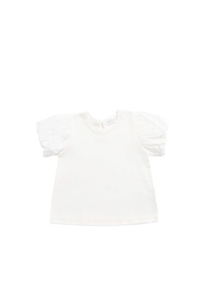 Pima Cotton Myla Top - Parchment