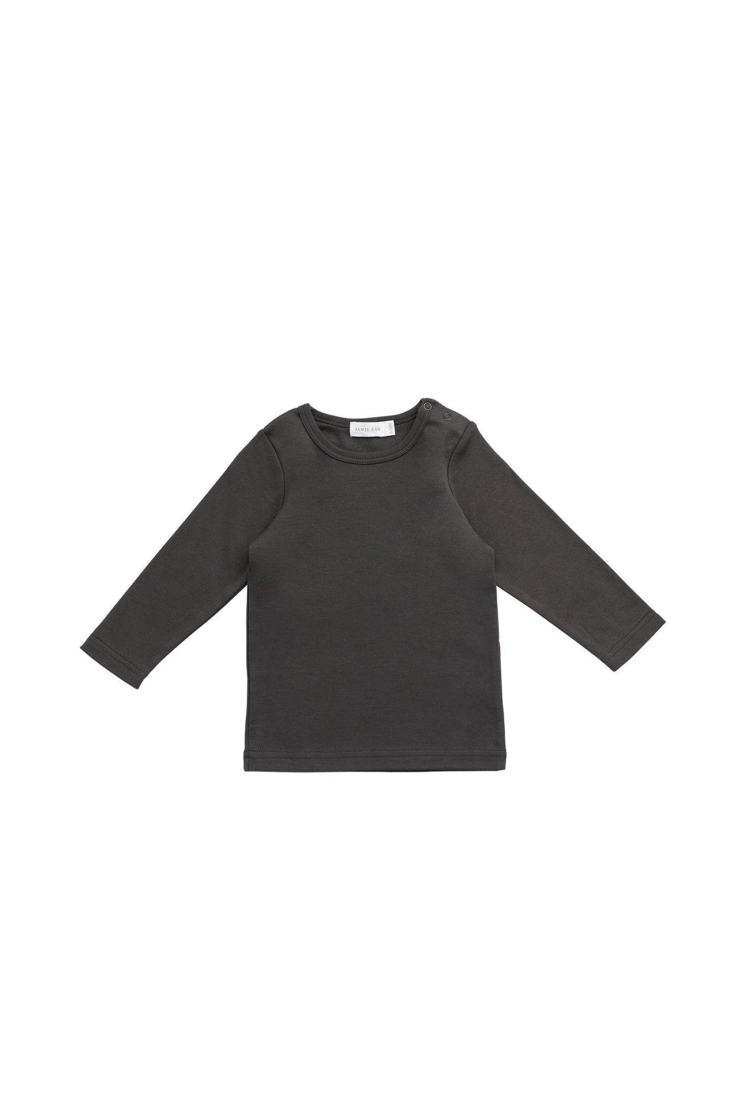 Pima Cotton Vinny Long Sleeve Top - Bistre