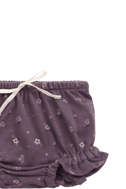 Organic Cotton Frill Bloomer - Goldie Huckleberry Large