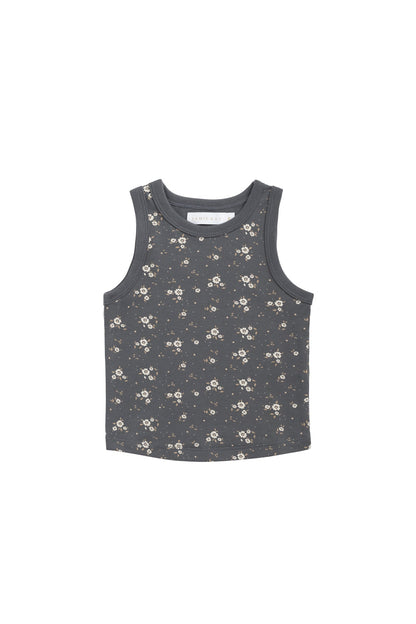 Organic Cotton Molly Singlet - Lulu Bloom Lava