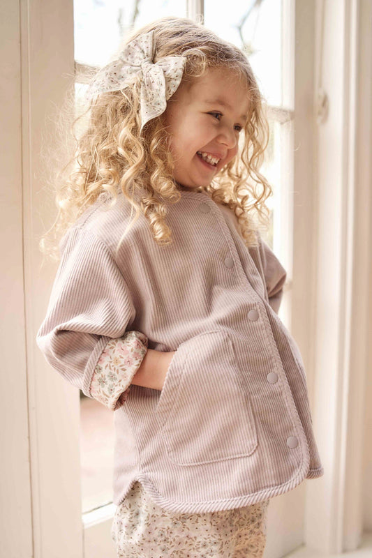 Organic Cotton Voile Bow - Fifi Violet