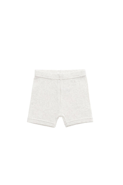 Organic Cotton Modal Elisa Bike Short - Oatmeal Marle