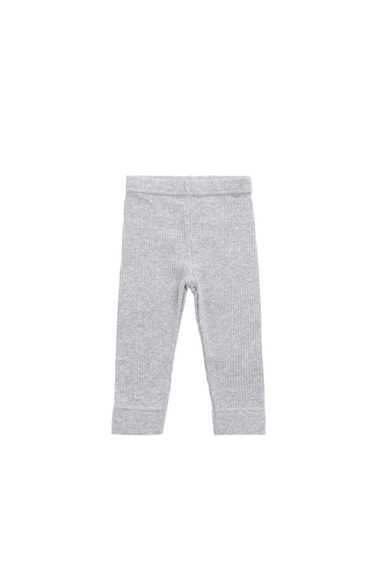 Organic Cotton Modal Everyday Legging - Light Grey Marle