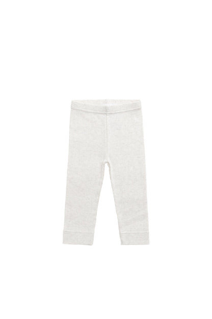 Organic Cotton Modal Everyday Legging - Oatmeal Marle