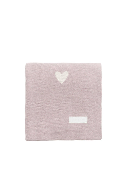 Juliette Blanket - Heart Jacquard Ballerina Marle