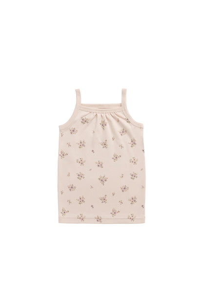 Organic Cotton Casey Top - Goldie Bouquet Pink Tint