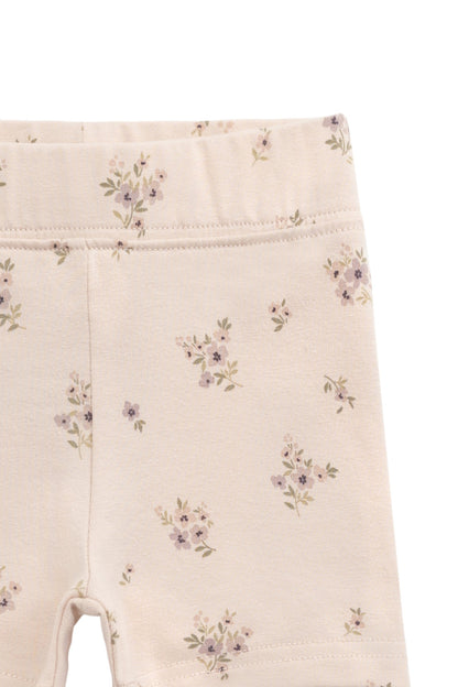 Organic Cotton Everyday Bike Short - Goldie Bouquet Pink Tint