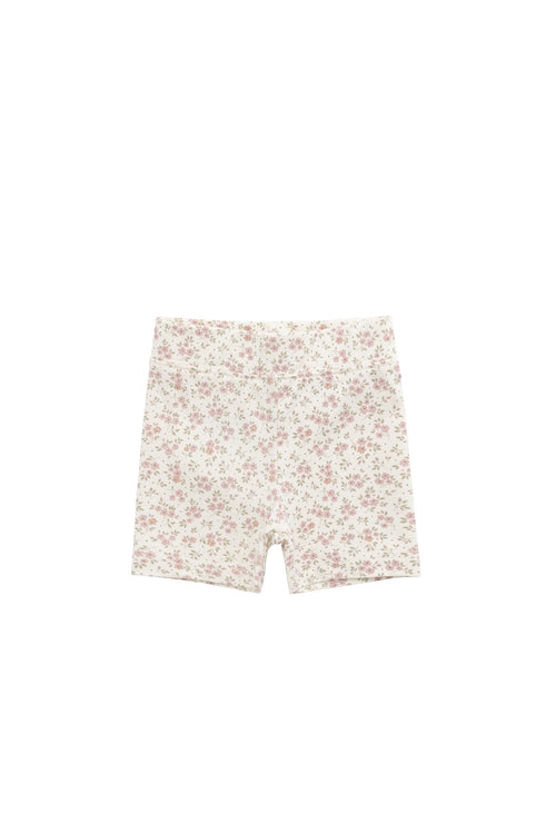 Organic Cotton Everyday Bike Short - Rosalie Field Blush